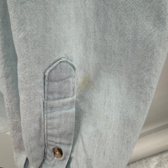 Acme Clothing Looney Tunes Embroidered Denim Button-Up Shirt Womens Size M Long - Picture 4 of 8